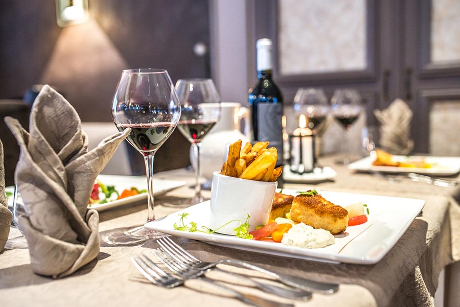 Dîner dans un excellent restaurant